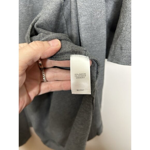 J. Jill Wearever Long Sleeve Gray Long Line Cardigan Size Large NWT New - Picture 3 of 9